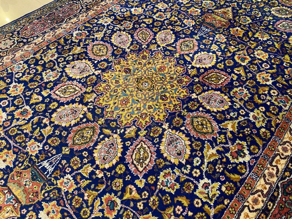 Ardabil Persja 230 # 140 Perski dywan z Iranu , wełna kork z jedwabiem