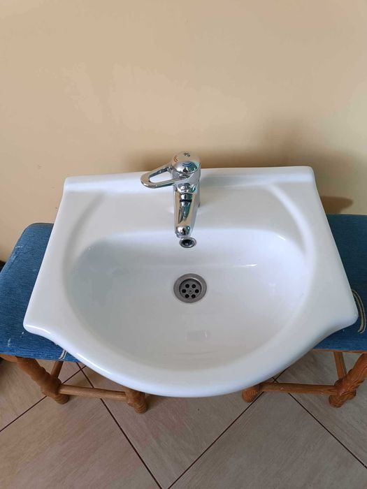 Zlewozmywak biały ceramiczny