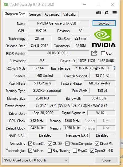 karty graficzne msi / asus / nvidia