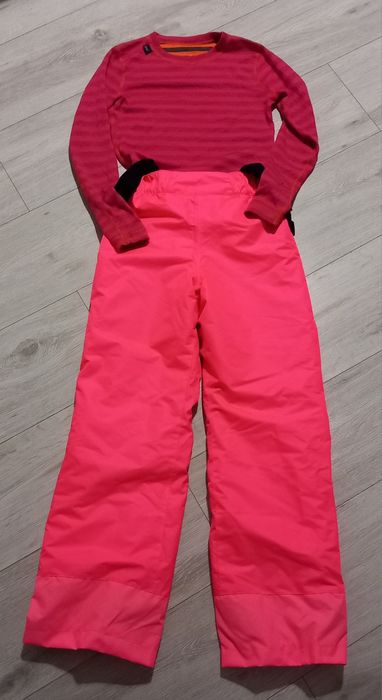 Zestaw narciarski merino wool koszulka termiczna spodnie