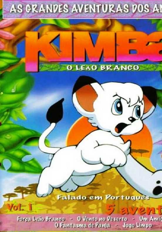 kimba o leao branco anime DVD 5 episódios- portes grátis