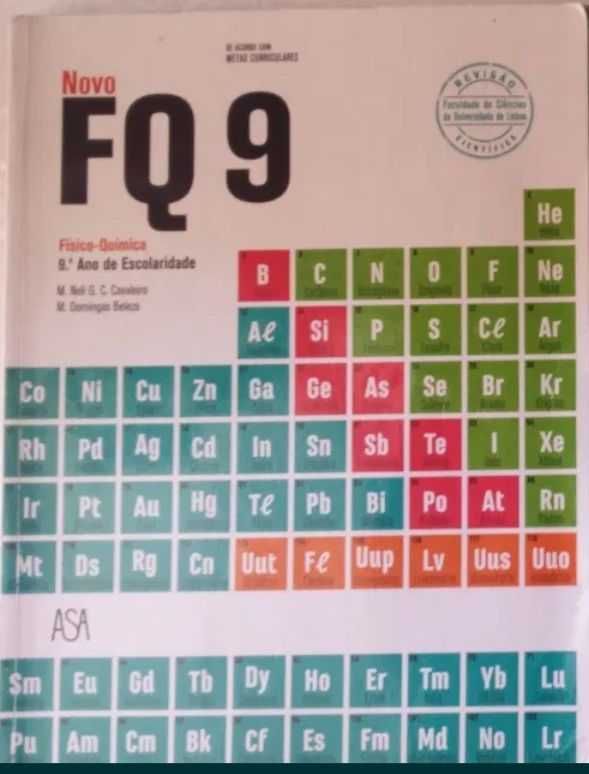 Novo FQ - Físico-Química - 8/9º ano – (Manual/ Caderno de Atividades