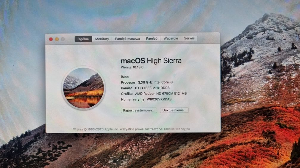 iMac 21,5 Mid 2010 a1311 i3 3GHz 8GB 480 SSD - 2szt w cenie