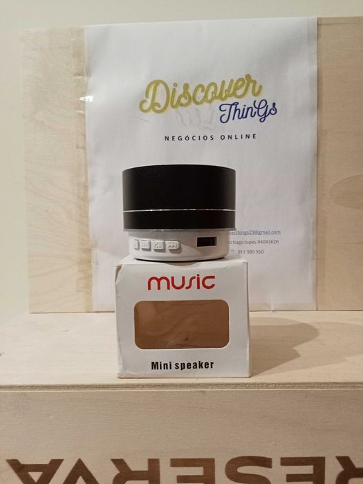 Mini Altifalante sem fios - Leve e prático!