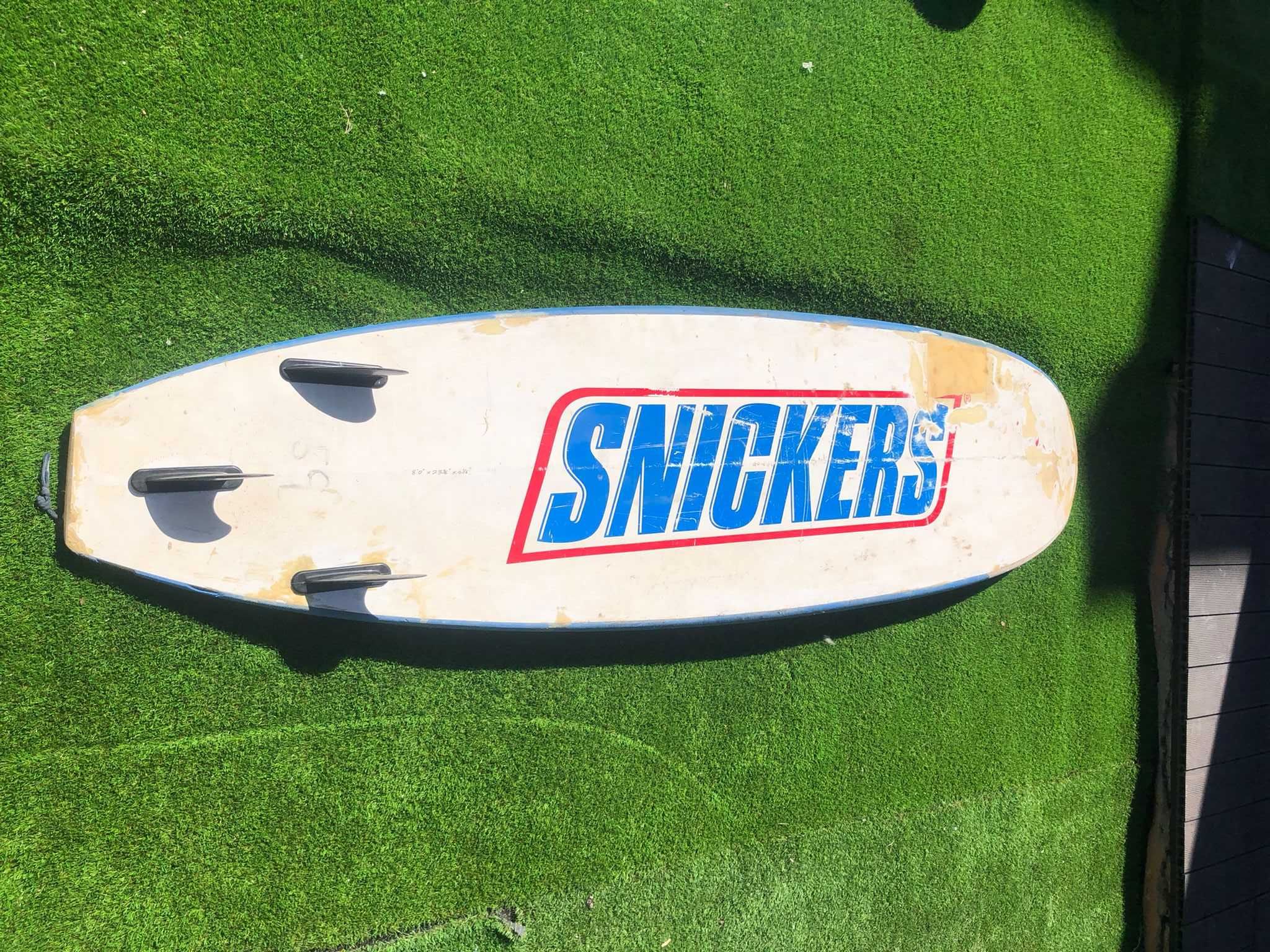 Prancha de surf Softboard Snickers 8´6" e 8´0. 90,00 cada