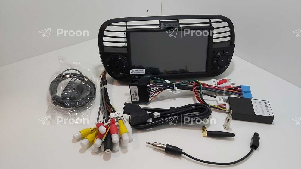 Auto Rádio Fiat 500 Android 10 para modelos do Ano 2009 a 2015