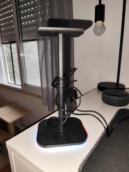 Suporte para auscultadores rgb