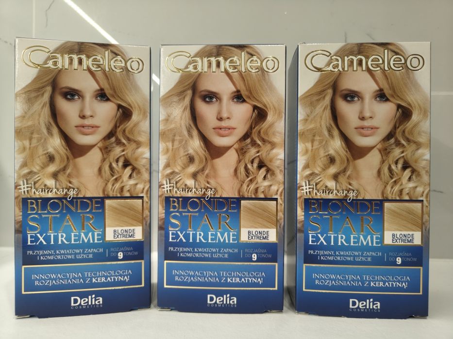 Blonde Star Extreme Delia rozjaśniacz do włosów 3 sztuki
