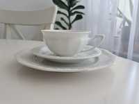 Zestaw śniadaniowy do herbaty Rosenthal Biała Maria Selb Germany