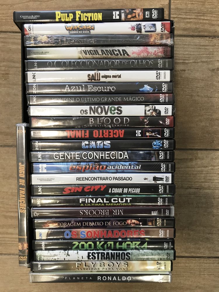 Lote DVD’s com caixa