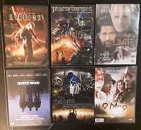 6 filmes DVD Tranformers - Riddick - Mito - River - Limite