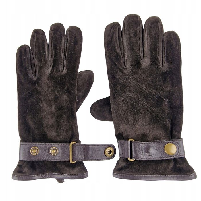 Rękawiczki ze skóry zamszowej r.8,5