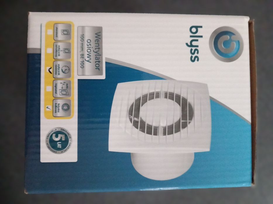 Wentylator osiowy Blyss 100ST z wyłącznikiem czasowym