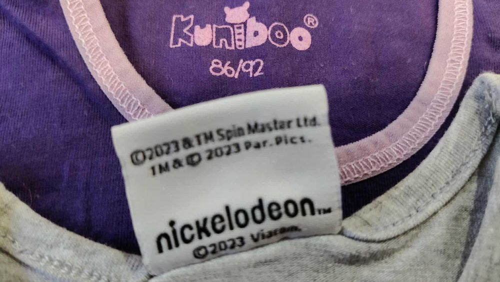 Podkoszulki dziewczęce Psi Patrol 4 sztuki