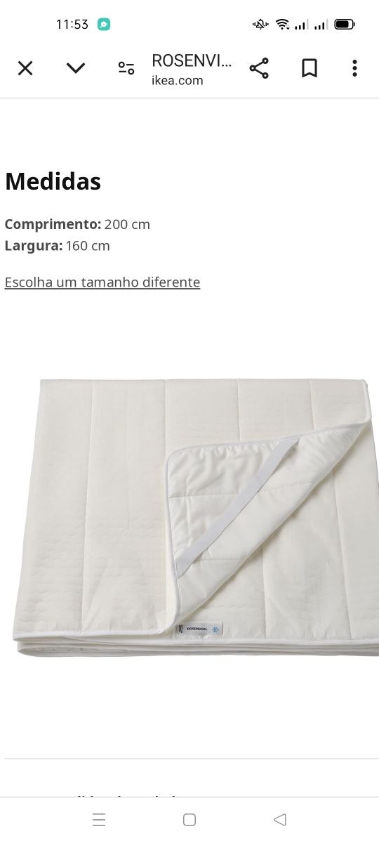 Protetor colchão rosenvial IKEA. NOVOS