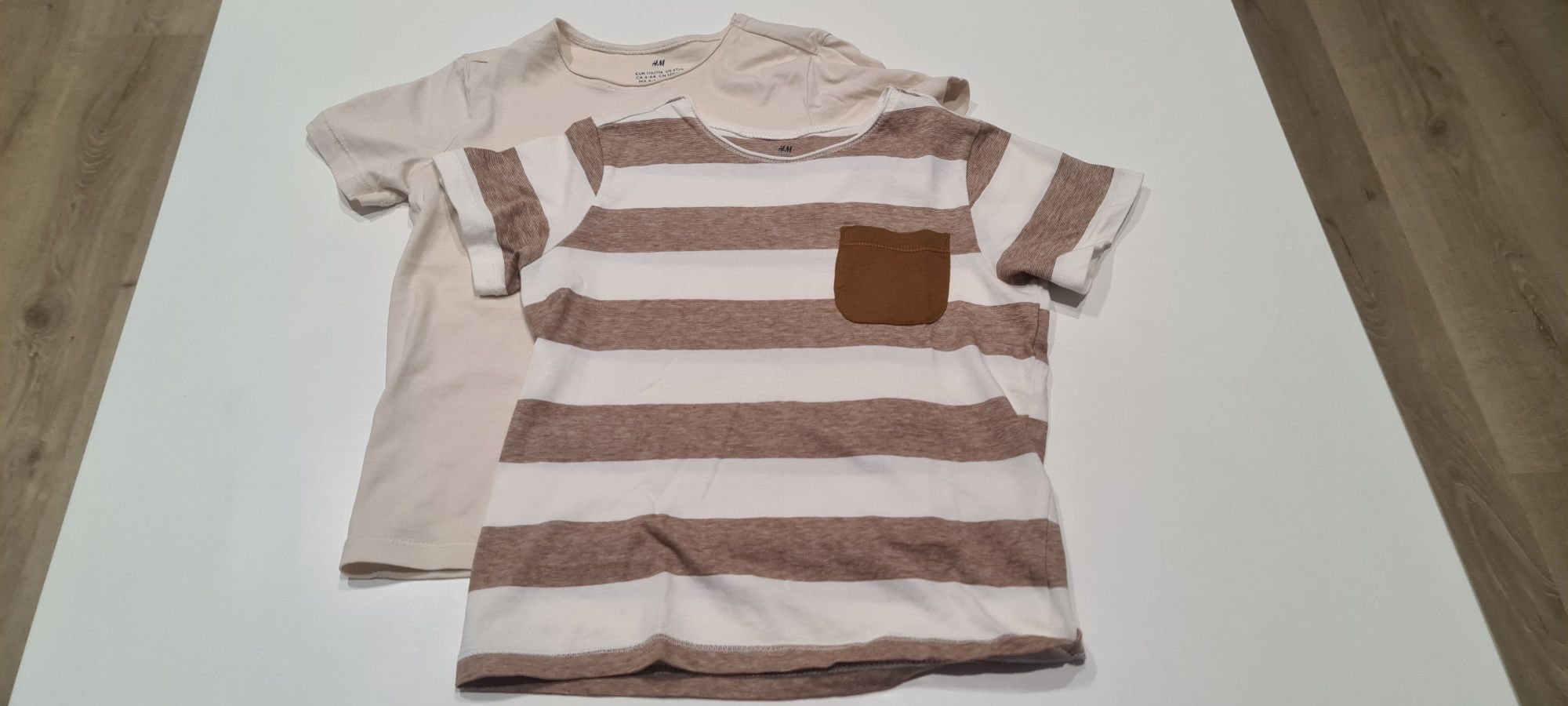 T-shirt H&M roz.110-116 (4-6lat) - 2 szt.