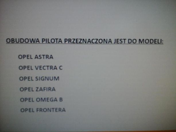 Obudowa pilota do samochodu