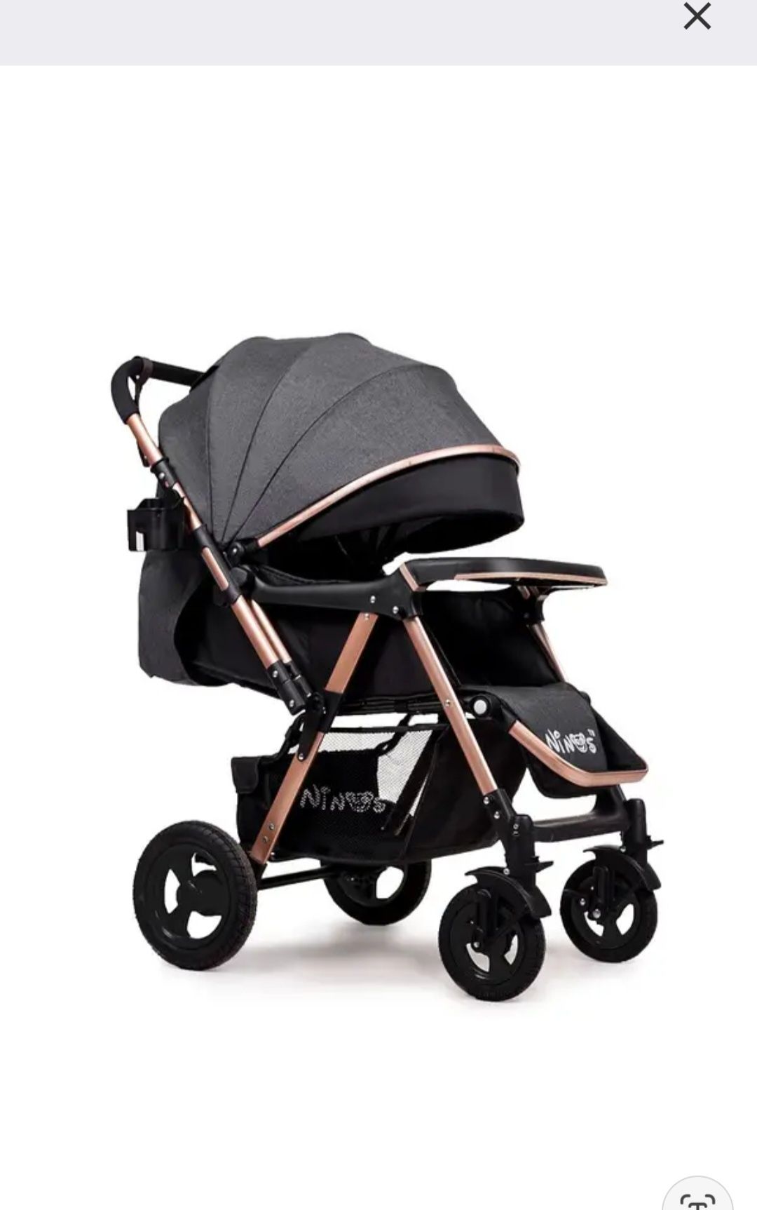 Візочок ninos maxi black