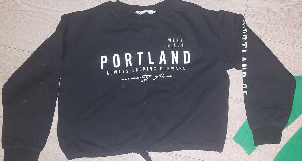 Bluza x2, sweterek,  spodnie dla dziewczynki 146/152 hm, paka ubrań