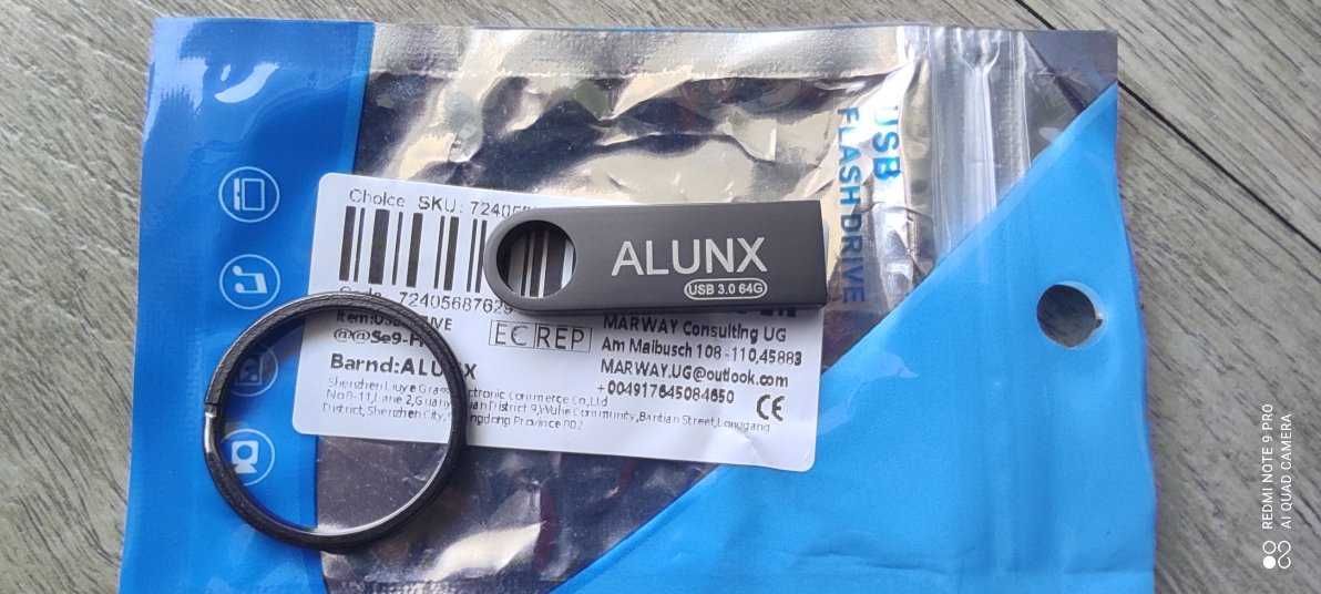 USB 3.0 ALUNX 64G Pendrive Metal -nowy