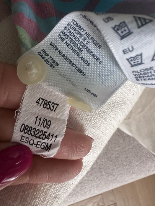 Tommy Hilfiger koszula w kratę błękitna, wielokolorowa