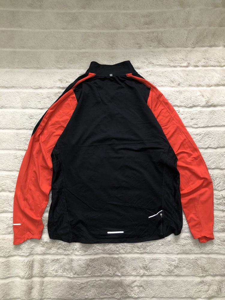 NIKE DRI-FIT (L) Sport Running мужская кофта 1/3зип спортивная лонгсли