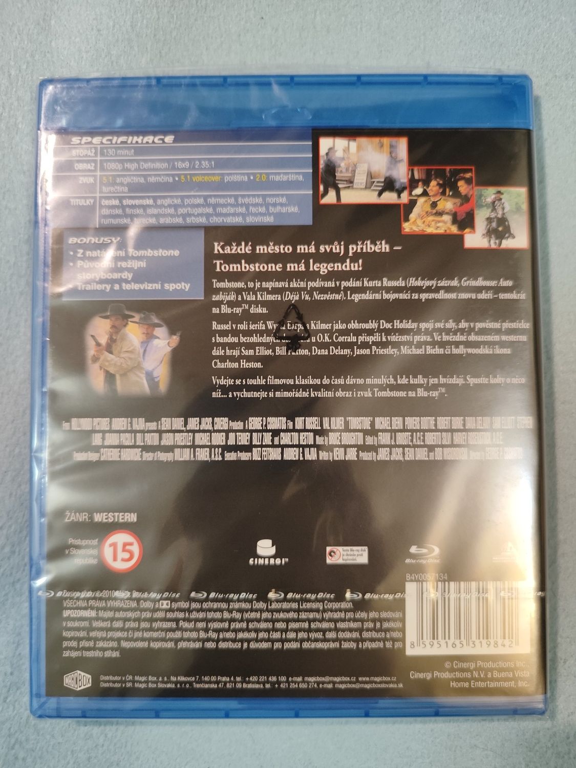 Tombstone Blu-ray Lektor/napisy PL Val Kilmer Kurt Russel
