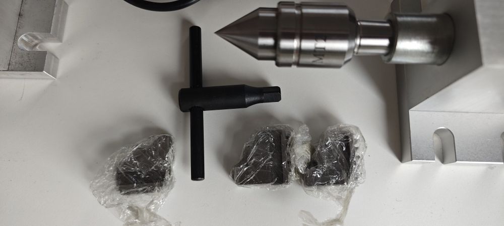 Czwarta Oś CNC Obrotowa Zestaw do frezarki, jak nowa, uchwyt 80mm