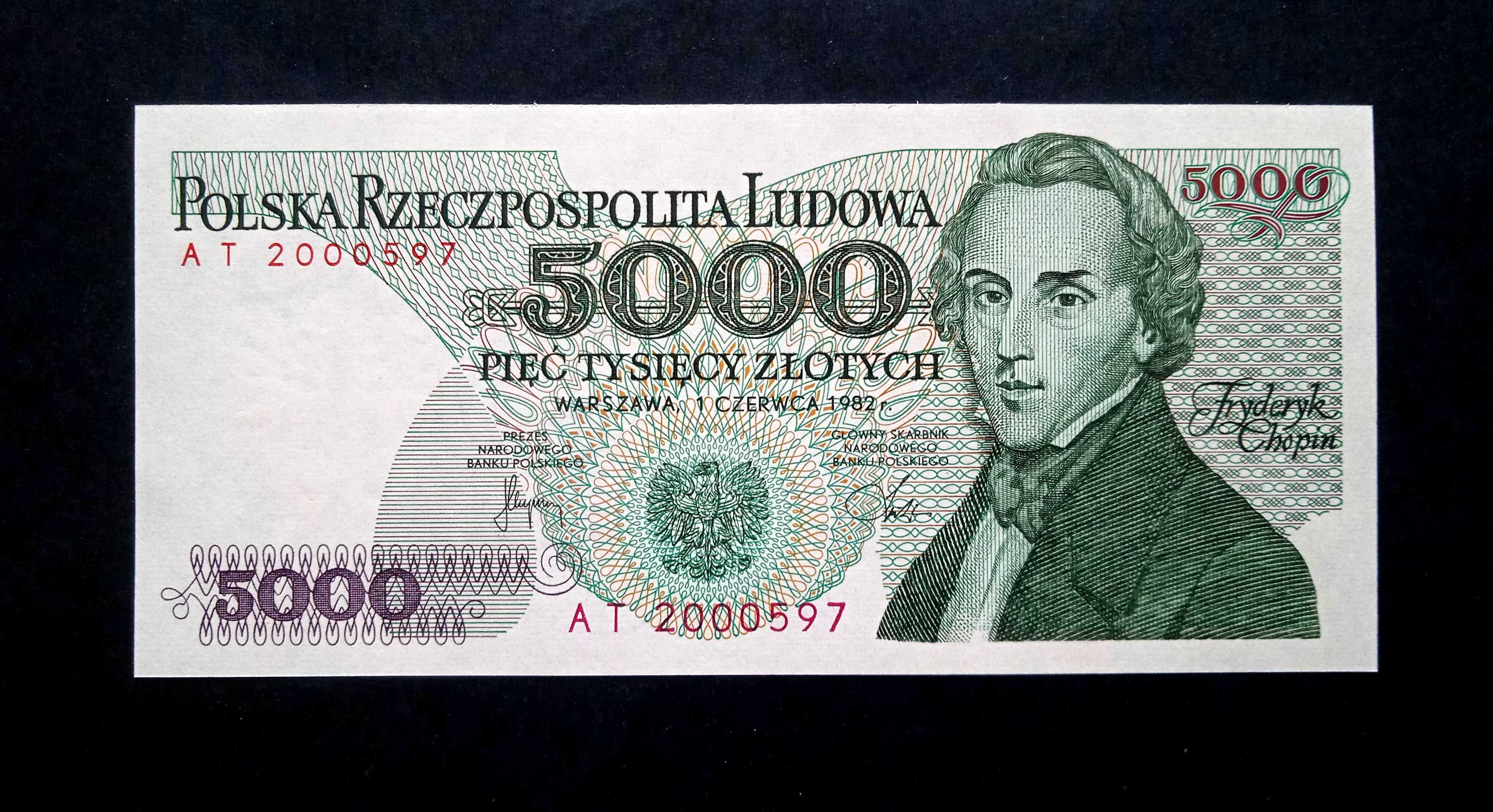 5000 zł 1982 AT st.1 UNC
