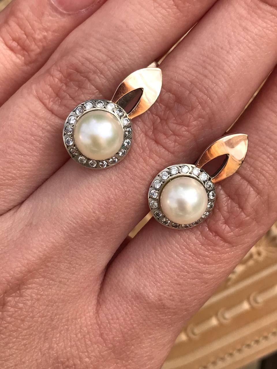 Серебряный комплект с золотом