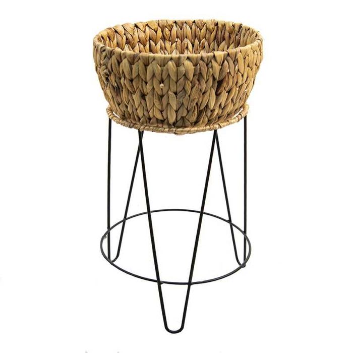 Kwietnik rattanowy w stylu boho  Ø 28X53 CM 50551