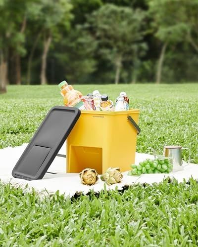 Kosze na śmieci do kuchni zestaw 4 szt. do układania w stosy 20L każdy