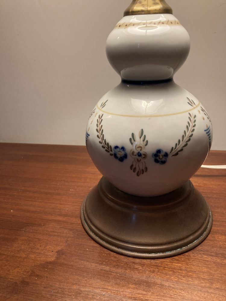 Candeeiro de loiça de Viana, original, a funcionar, impecável