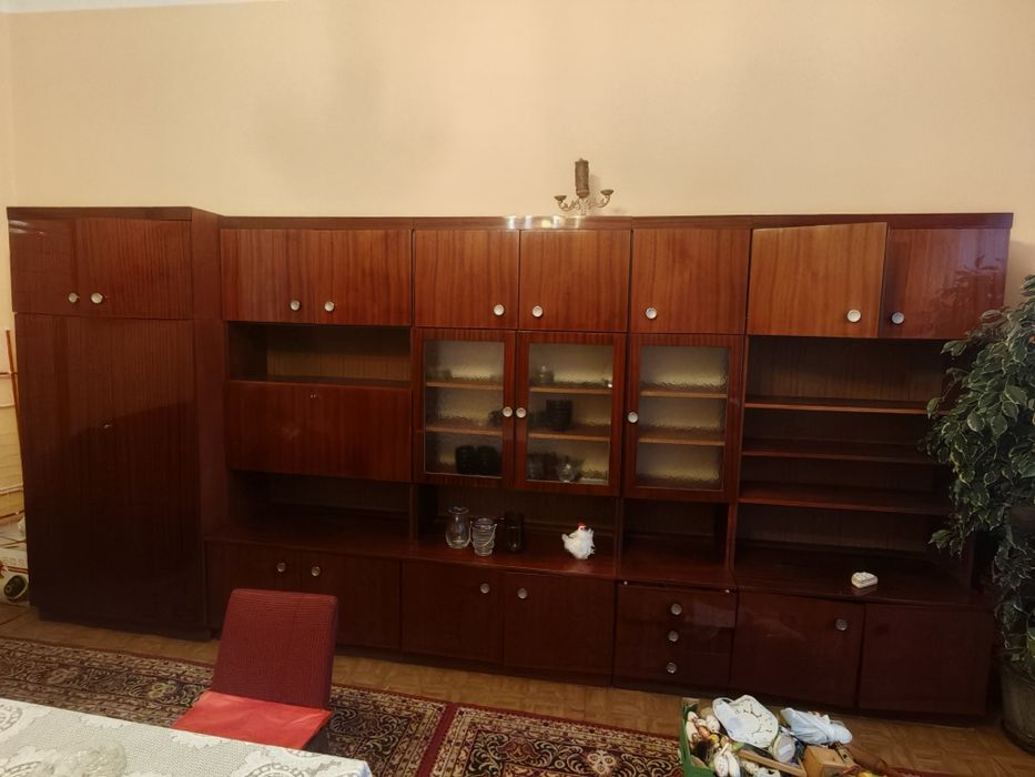 Meblościanka PRL wysoki połysk