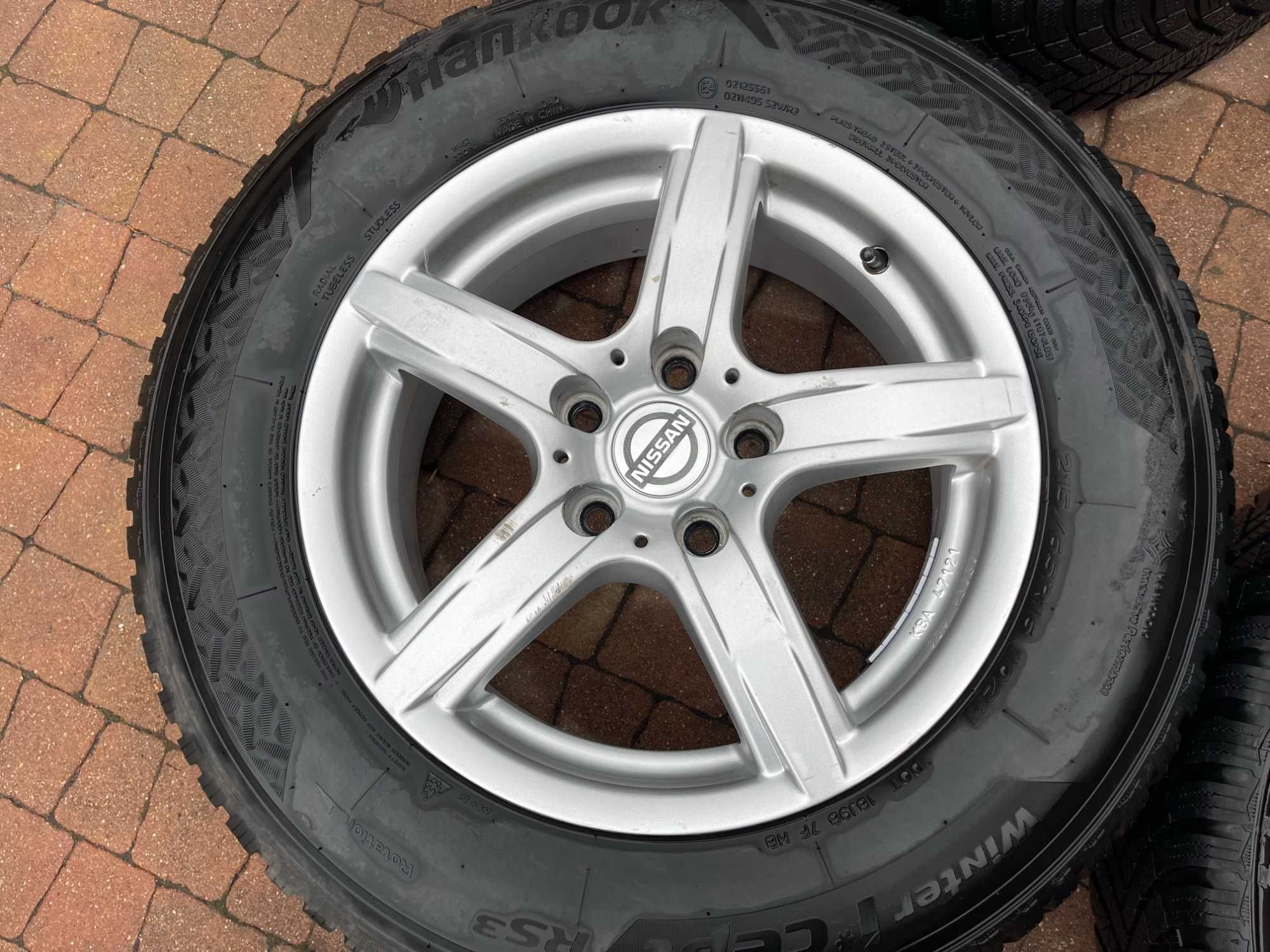 3791. Koła zimowe Juke Qashqai Duster 5x114.3 215/65/16 2023r 6.5/7mm