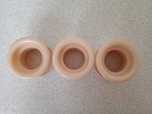 Tuleja wentylacyjna do drzwi okrągła 54mm plastikowa beżowa kpl.3 szt.
