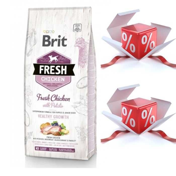 Корм холістик для цуценят Brit Fresh Chicken & Potato Puppy