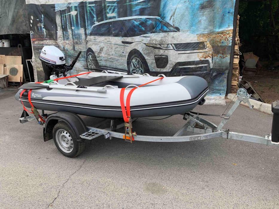 Лодка човен Rib Royal мотор двигун Selva(Yamaha) лафет (комплект)