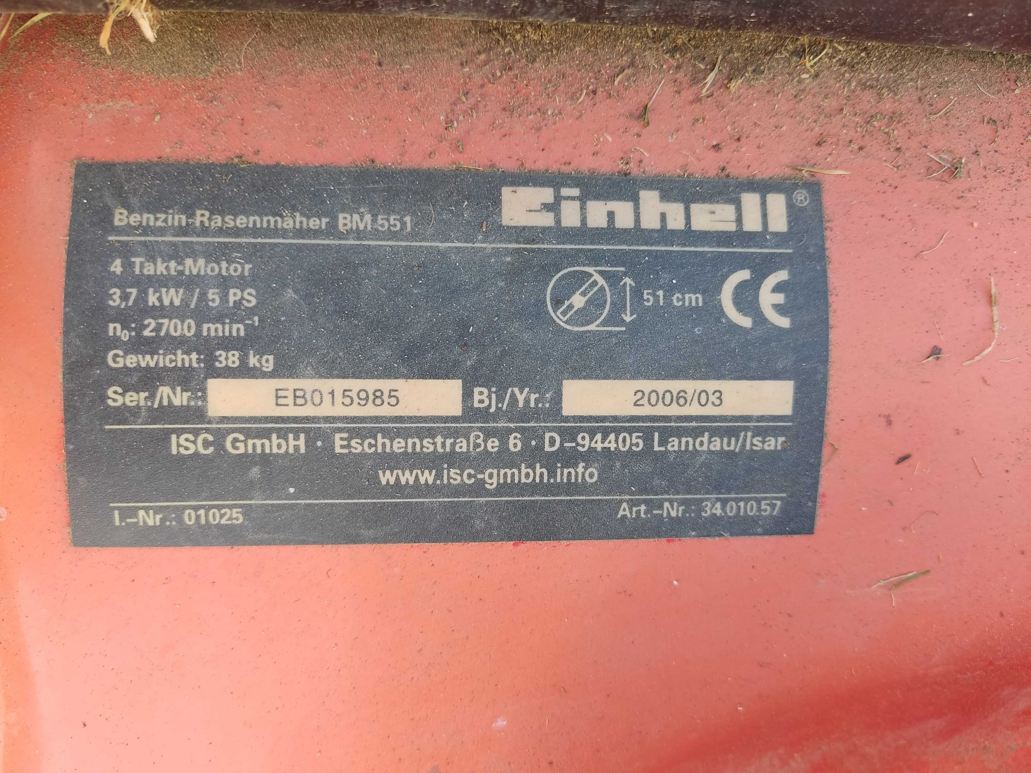 Kosiarka spalinowa kosiarka benzynowa 51cm EINHELL 3,7kW 5 KM 5PS