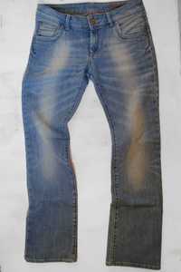 jasne spodnie jeansy Cross jeans W28 L32 S 36 dzwony jeansowe