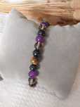 Pulseira com pedras olho de tigre