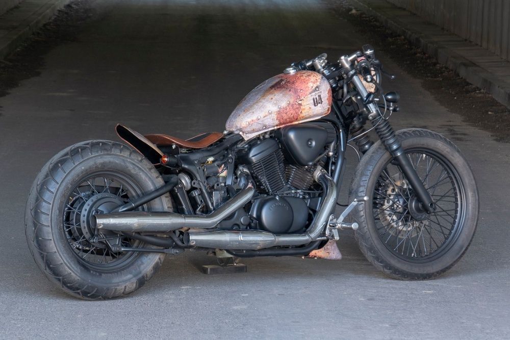 Honda Shadow Flame Custom Bobber Cafe 600 cc vt xv hd ybr