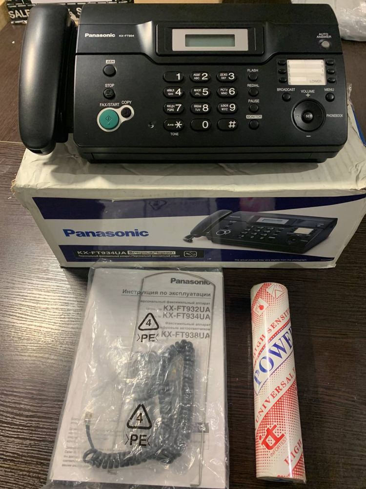 Факс Panasonic KX-FT934UA + радiотелефон, все в ідеальному стані