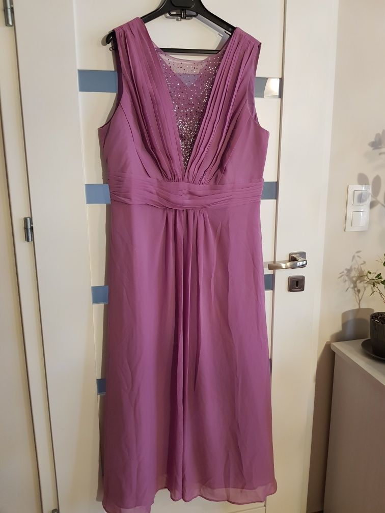 Bon prix sukienka maxi lila fiolet r 44-46