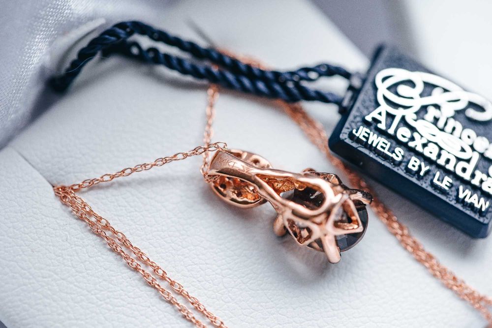 Złoto diamenty brylanty naszyjnik Le Vian prezent luksus okazja -50%