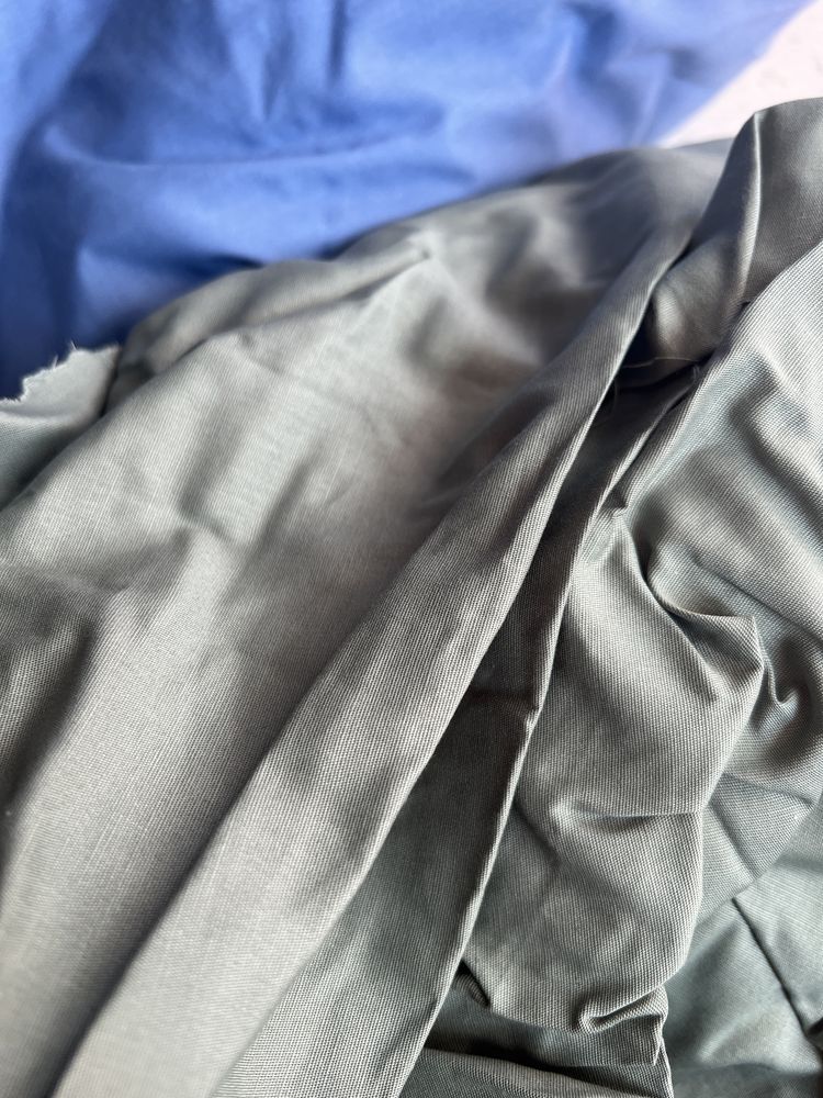 Тканина для рубашки: оливковий та васильковий колір 20 м