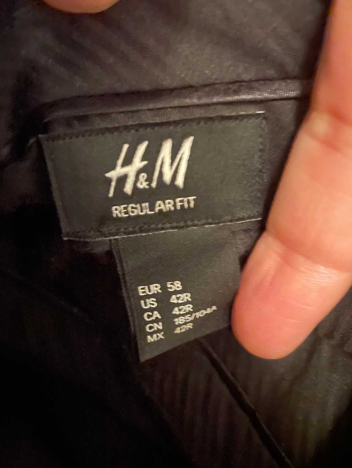 Fato Completo Preto H&M NOVO! Casaco Tam 54, Calças Tam 58