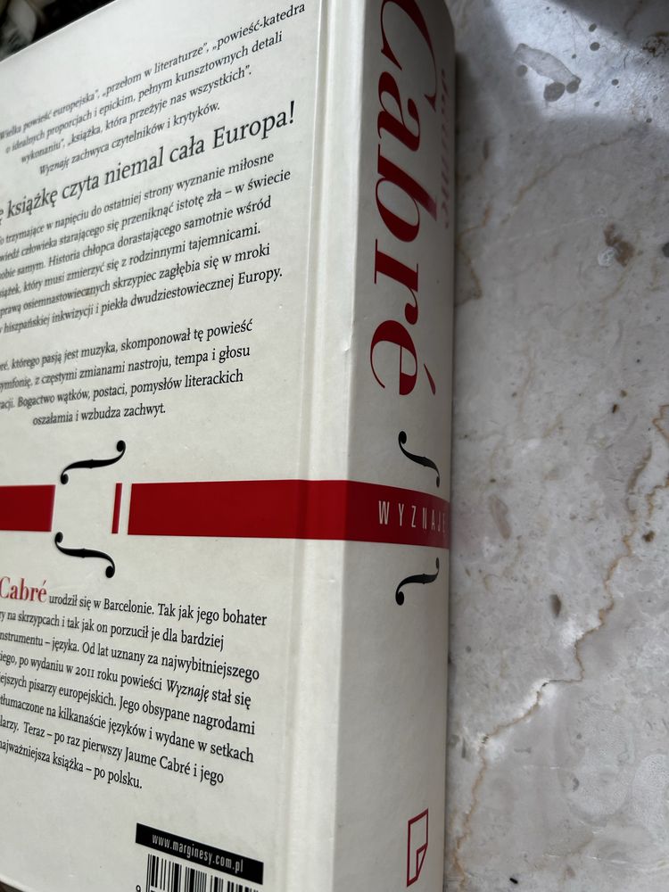Jaume Cabre Wyznaję Wielka powieść europejska