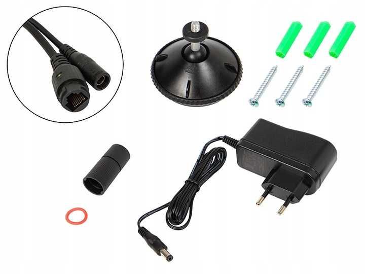 ZESTAW Kamera szpiegowska detekcja ruchu z lampą LED kamerka wifi TUYA