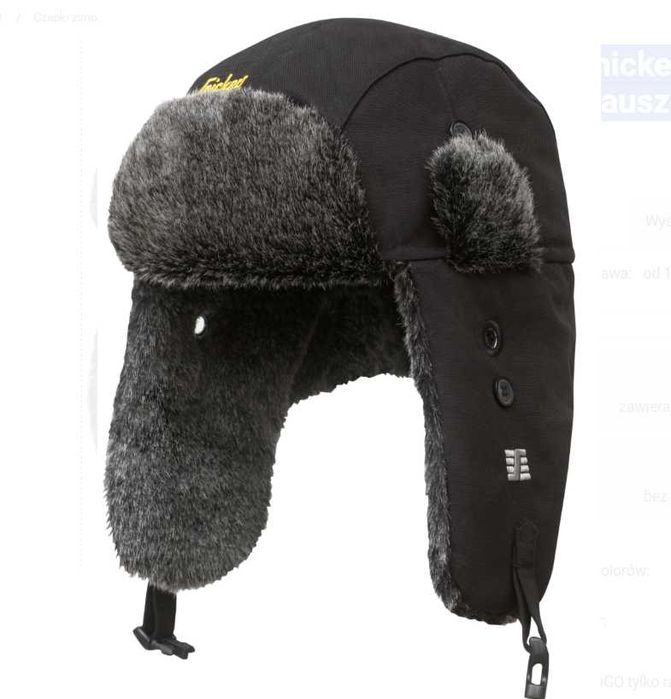 Snickers 9007 Ciepła czapka z nausznikami RuffWork Black S/M [Nowa]